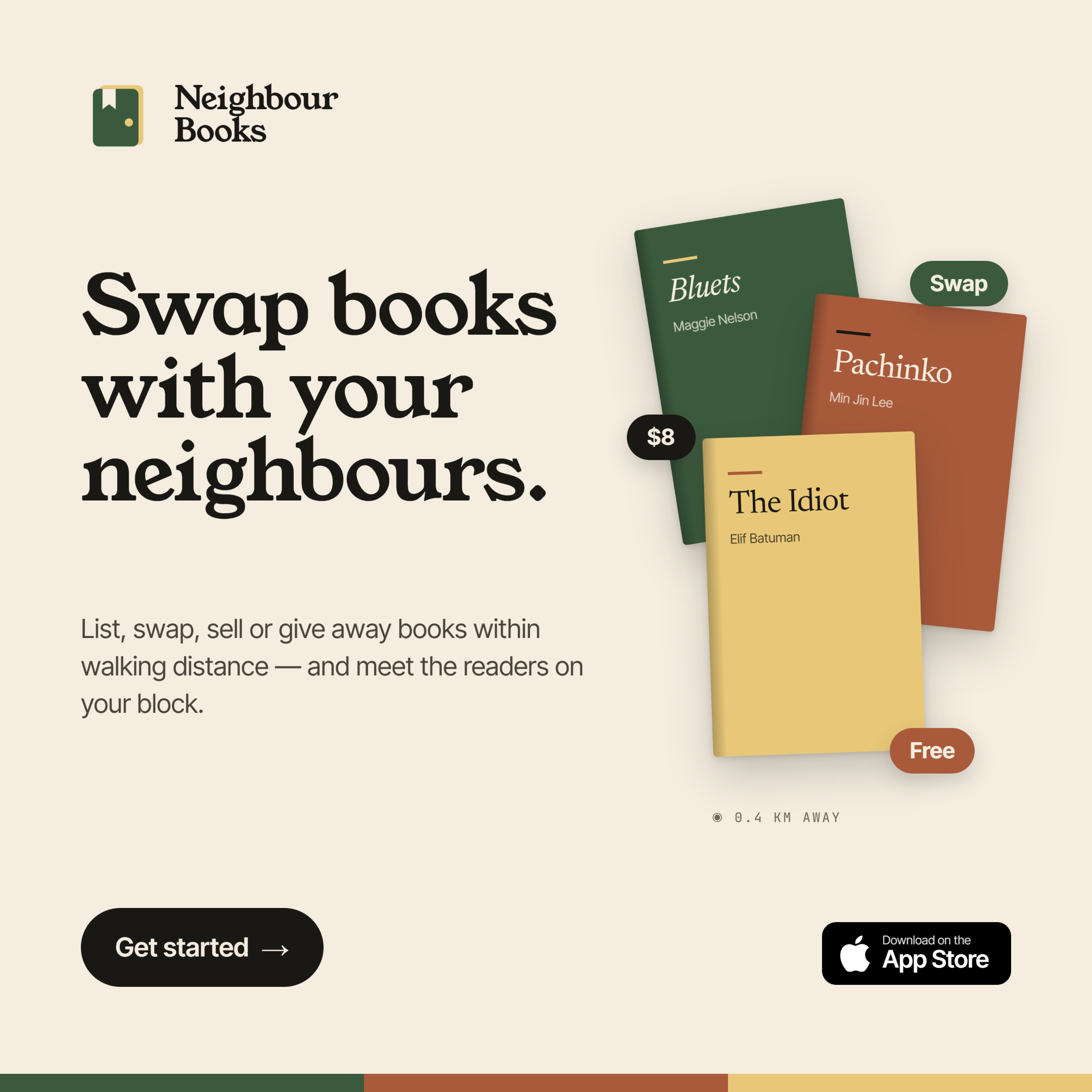 Neighbour Books Instagram ad: Swap books with your neighbours